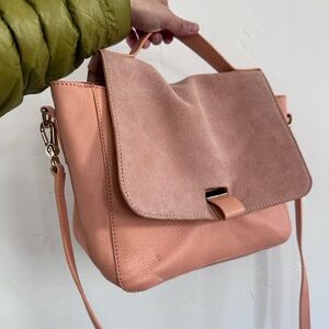 Boden beige leather shoulder bag